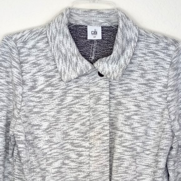 CABI Gray Neo Moto Jacket Blazer M - Picture 5 of 13